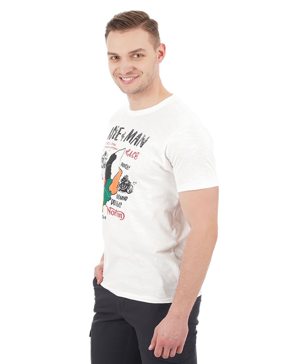 Pepe Jeans London Men Graphic Print Casual Wear T-Shirt